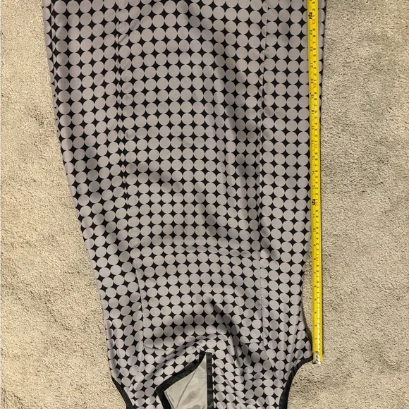 Vertigo Paris Navy and Grey 100% Silk Dress - Picture 3 of 3